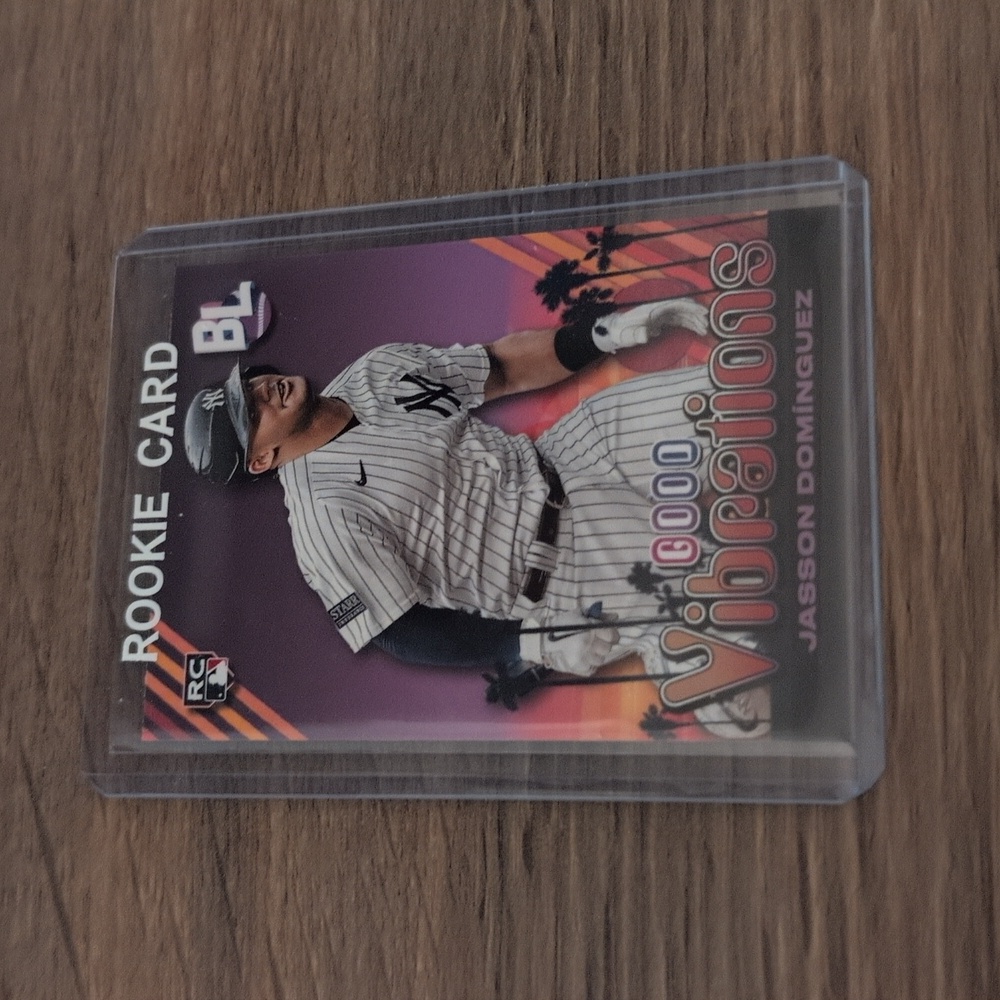 2024 Topps Jasson Dominguez Good Vibrations Rookie Card Yankees